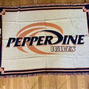 Pepperdine Waves Decorative Throw Blanket